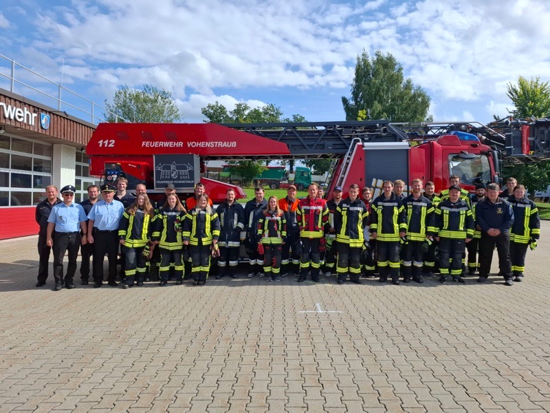 Gruppenbild Maschinistenlehrgang in Vohenstrauß